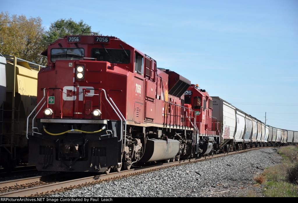 Westbound manifest rolls down the main